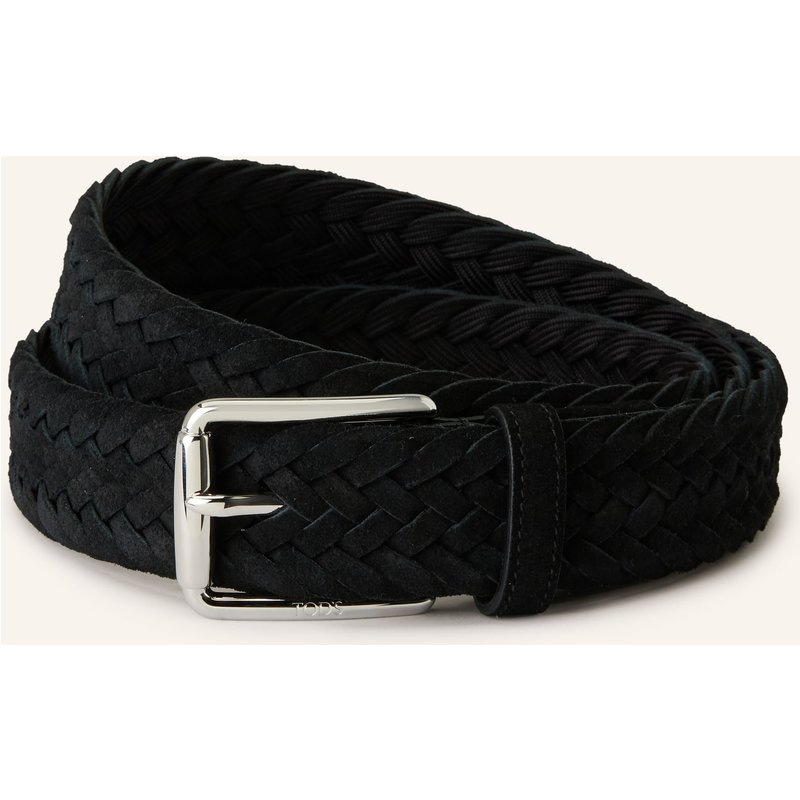 Tod's Flechtgürtel schwarz
