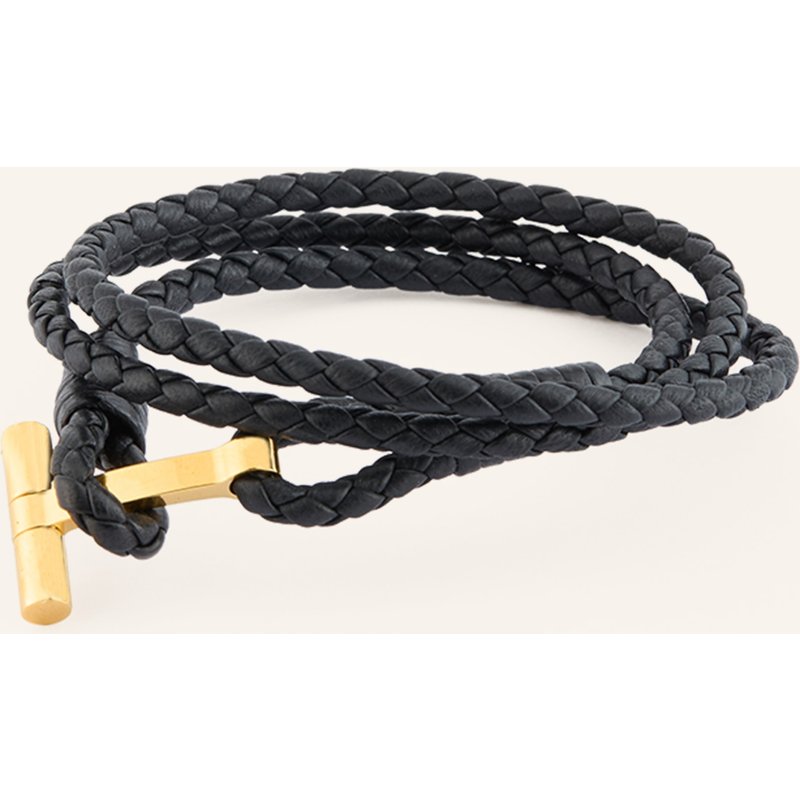 Tom Ford Lederarmband schwarz