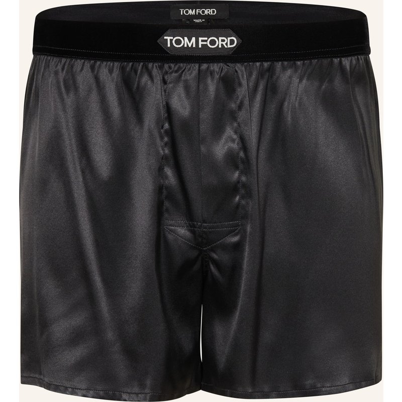 Tom Ford Boxershorts Aus Seide schwarz