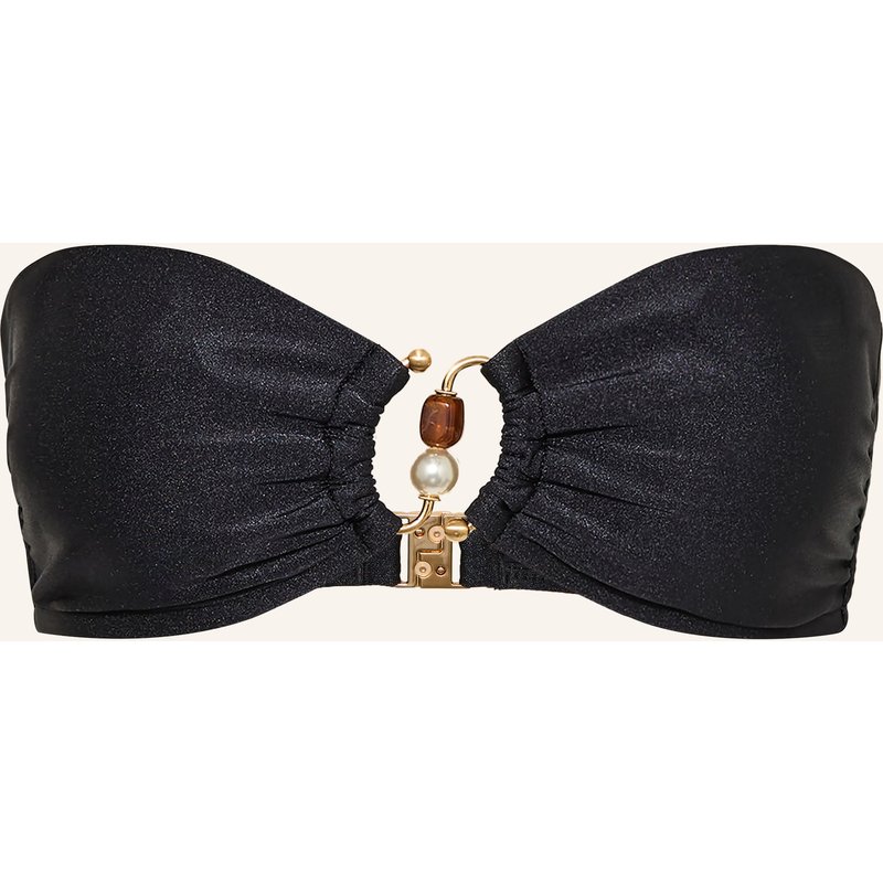 Seafolly Bandeau-Bikini-Top Palermo schwarz