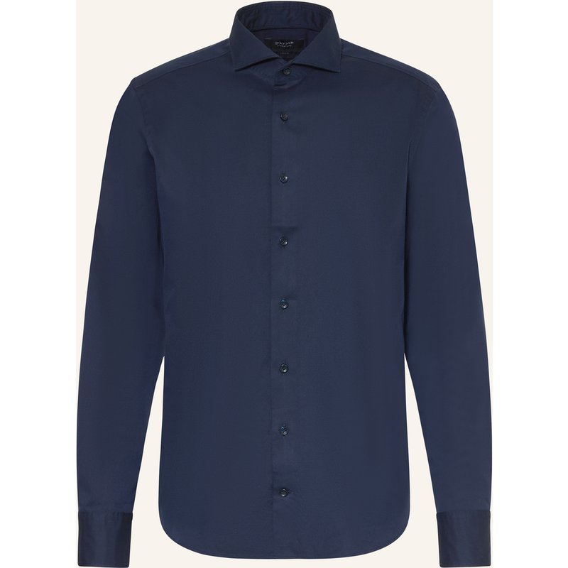 Olymp Signature Hemd Casual Tailored Fit blau
