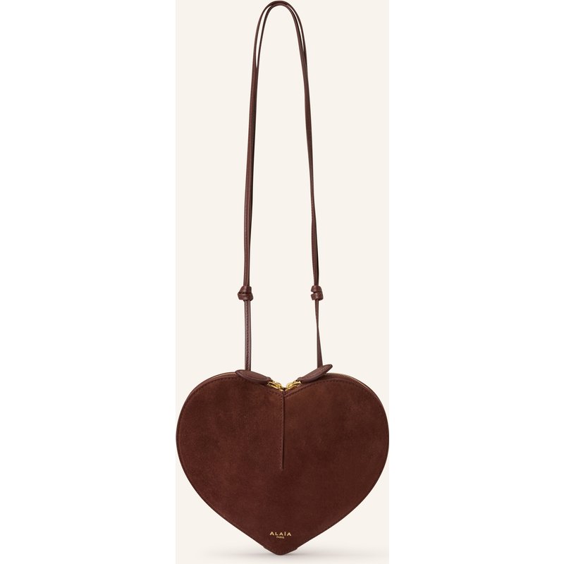 Alaïa Umhängetasche Le Coeur braun