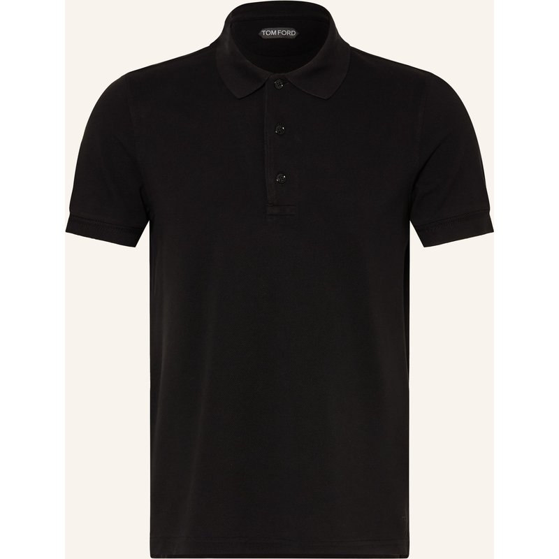 Tom Ford Piqué-Poloshirt schwarz