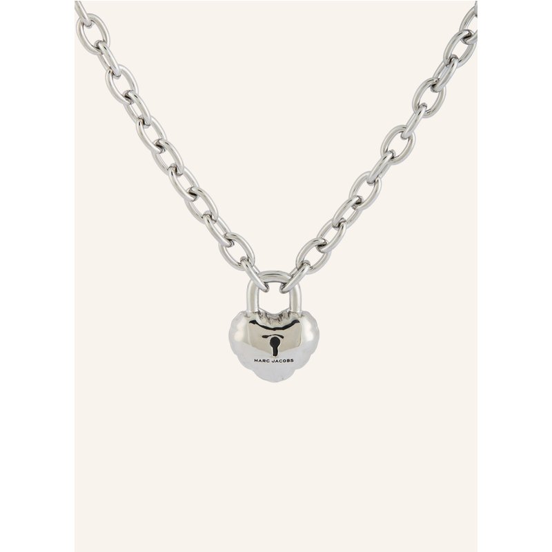 Marc Jacobs Halskette Balloon Heart Lock Pendant silber