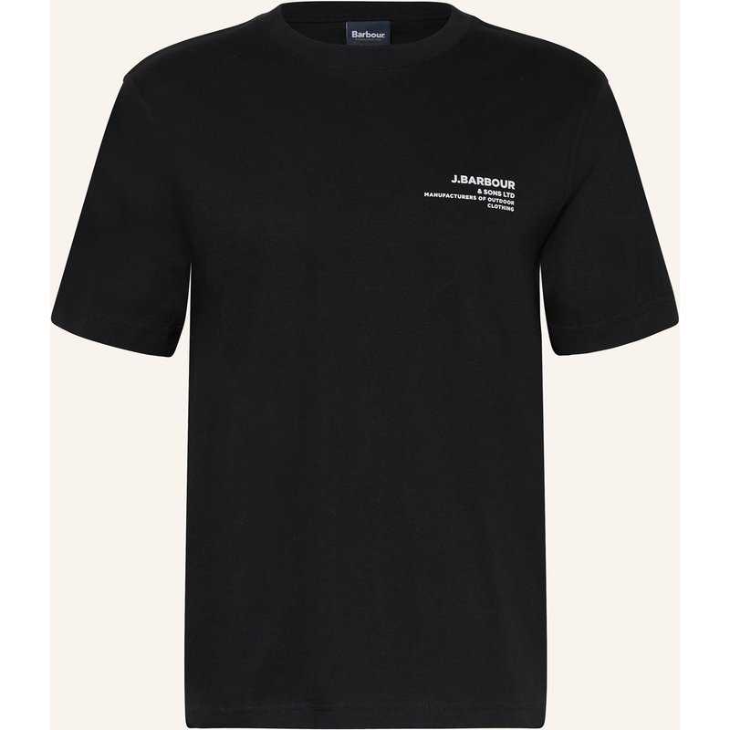 Barbour T-Shirt Parkend schwarz