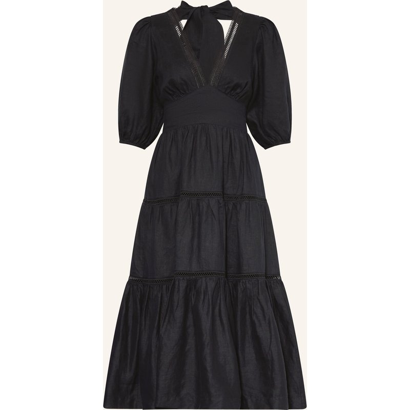 Heidi Klein Strandkleid Meteora Aus Leinen Mit Cut-Out schwarz