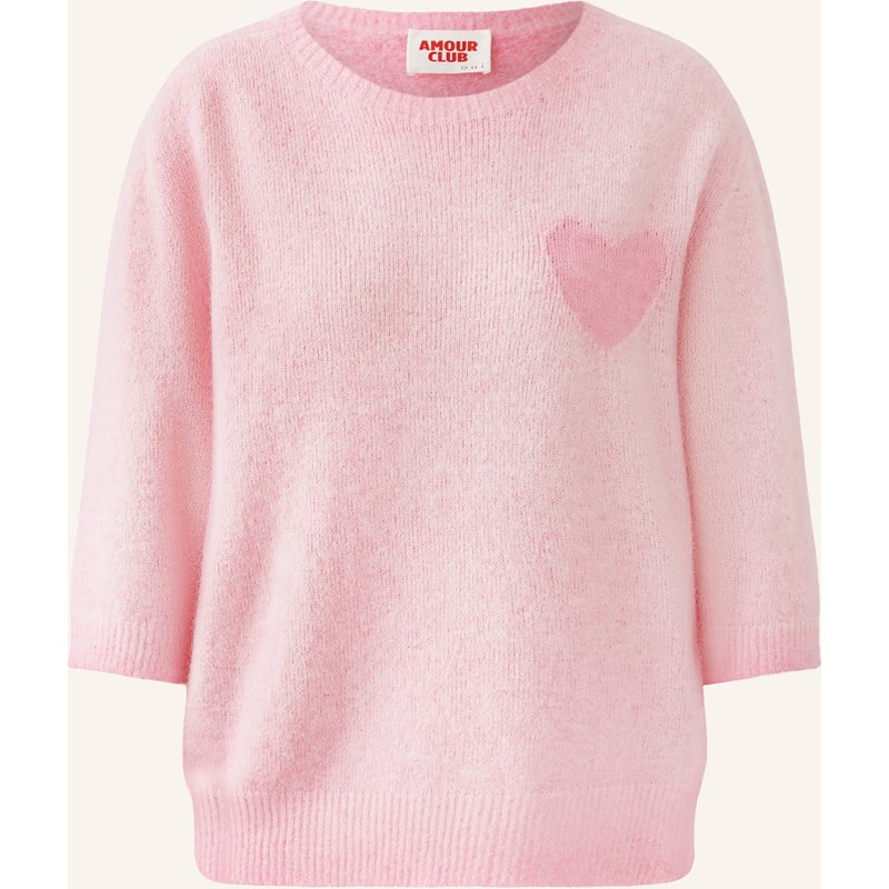 Oui Pullover Mit 3/4-Arm rosa