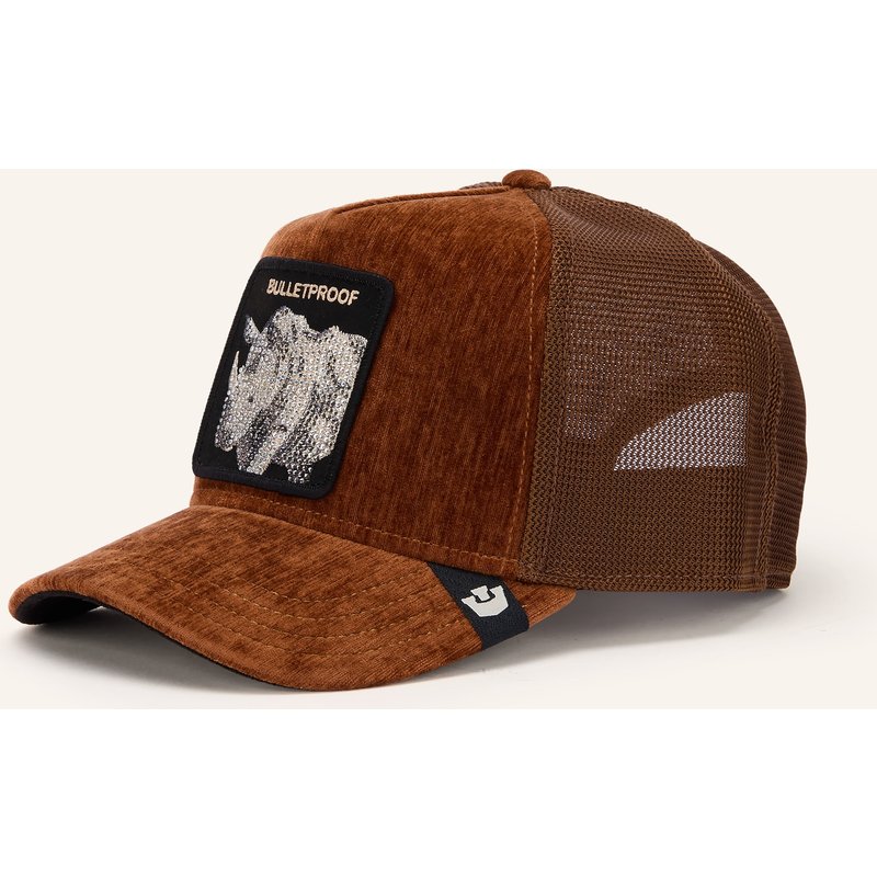 Goorin Bros. Cap Iced Rhino Mit Schmucksteinen braun