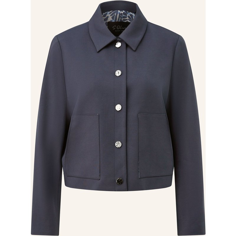 S.Oliver Black Label Kastenjacke blau