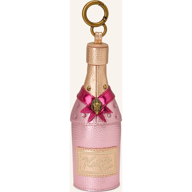 Kurt Geiger Taschenanhänger Champagne Bottle rosa