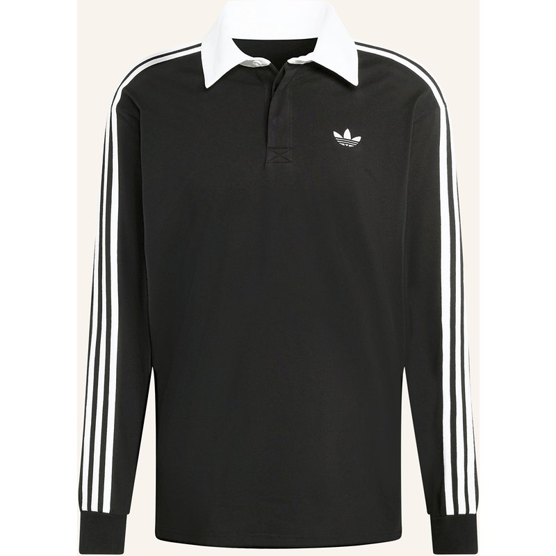 Adidas Originals Rugbyshirt 3-Streifen schwarz