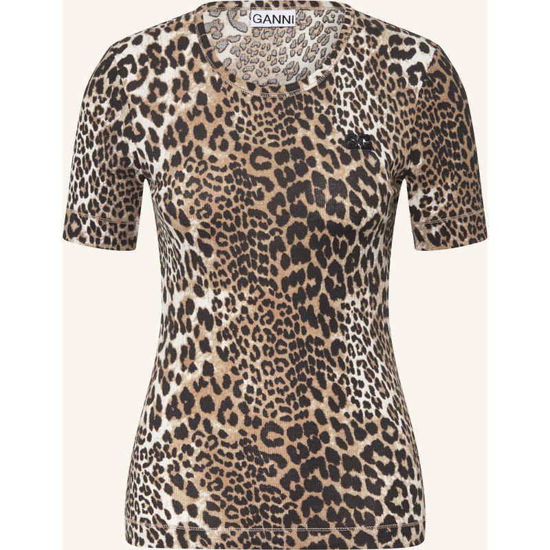 Ganni T-Shirt braun