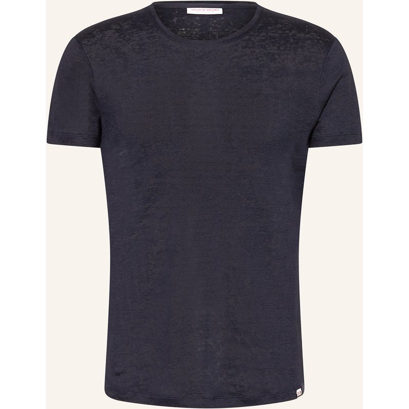 Orlebar Brown T-Shirt Aus Leinen blau