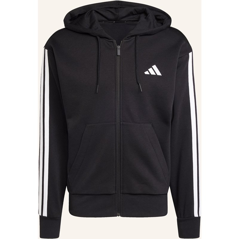 Adidas Sweatjacke Essentials 3-Stripes schwarz