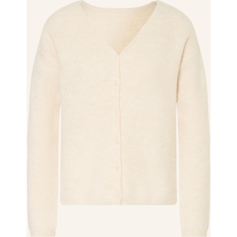 Selected Strickjacke Mit Alpaka weiss