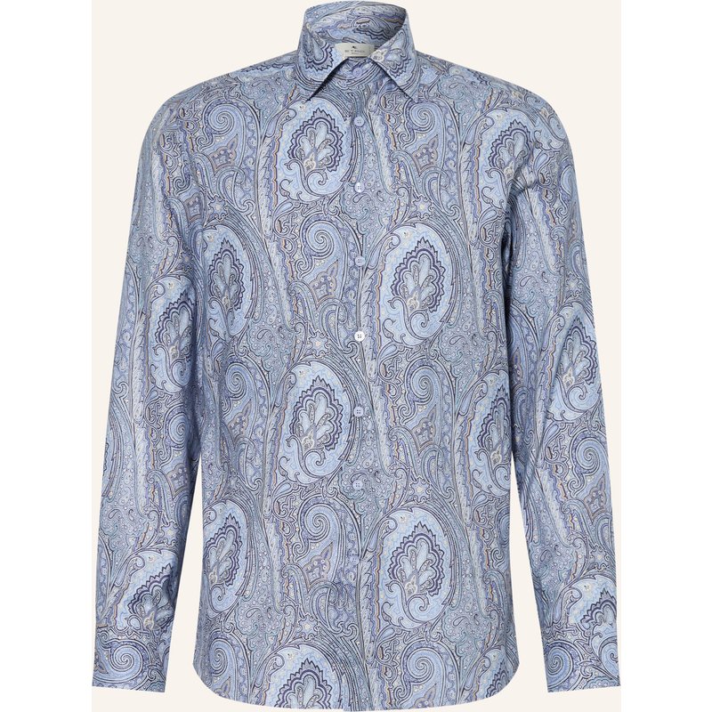 Etro Hemd Regular Fit blau