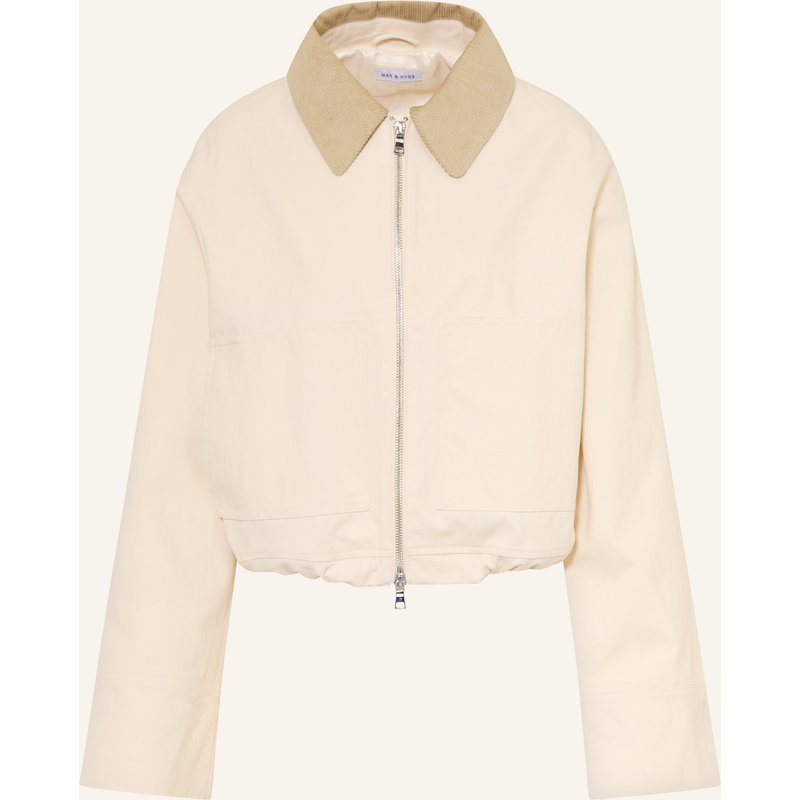 Mrs & Hugs Kastenjacke Mit Cord braun