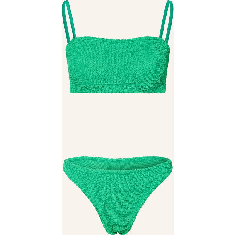 Hunza G Bustier-Bikini gruen