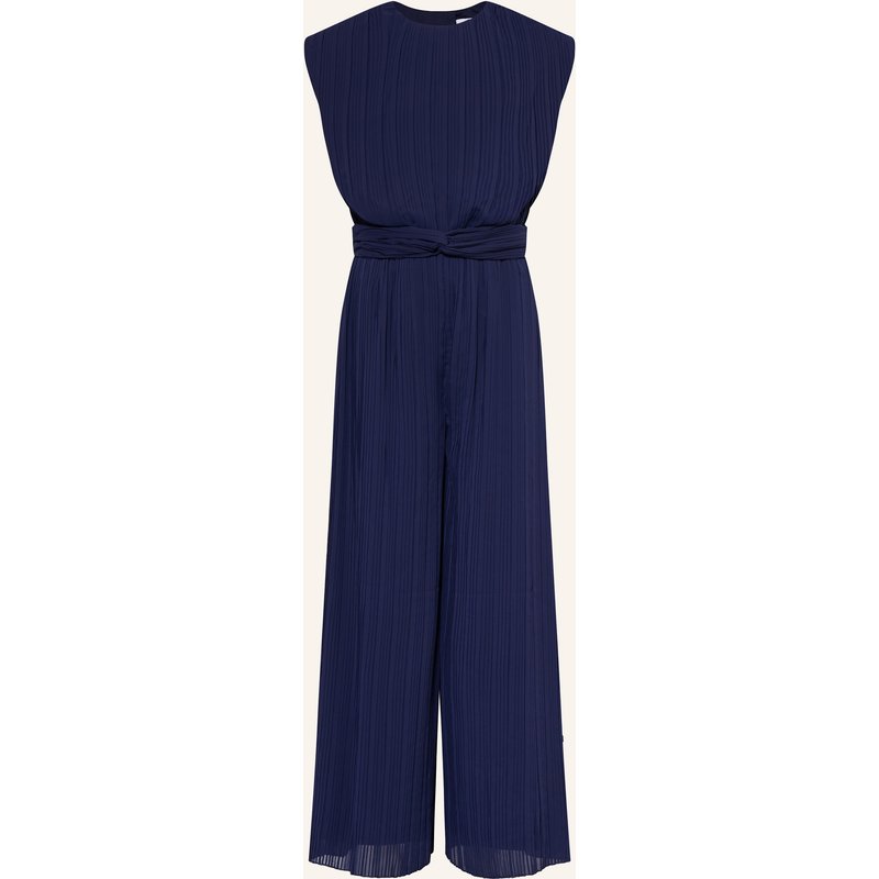 Danamade Jumpsuit Mit Plissees blau