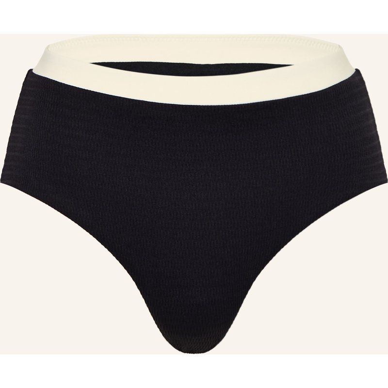 Seafolly High-Waist-Bikini-Hose Bandwave schwarz