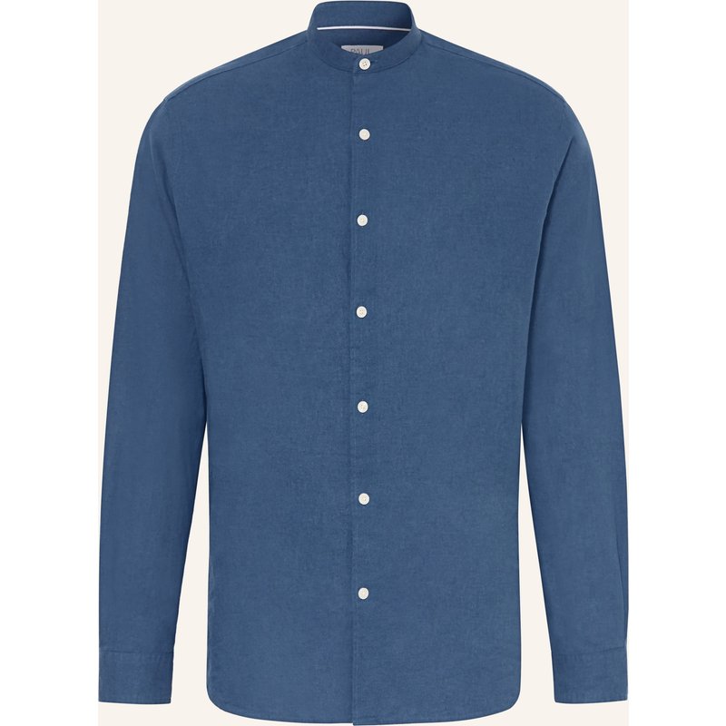 Paul Hemd Comfort Fit Mit Stehkragen blau