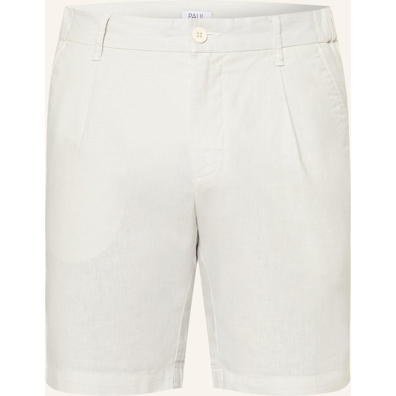 Paul Chinoshorts Comfort Fit Mit Leinen beige