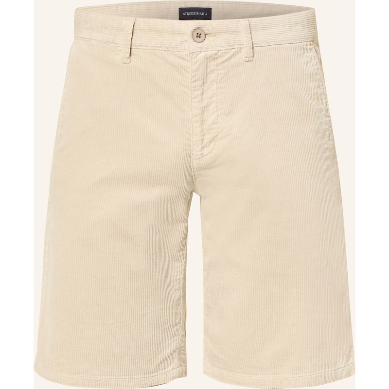 Strokesman's Chinoshorts Regular Fit Aus Cord beige