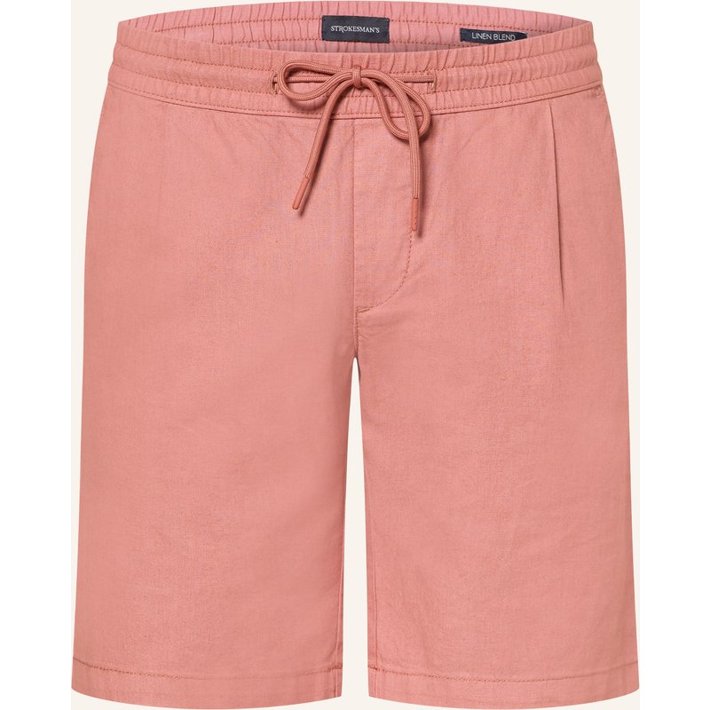 Strokesman's Shorts Regular Fit Mit Leinen braun