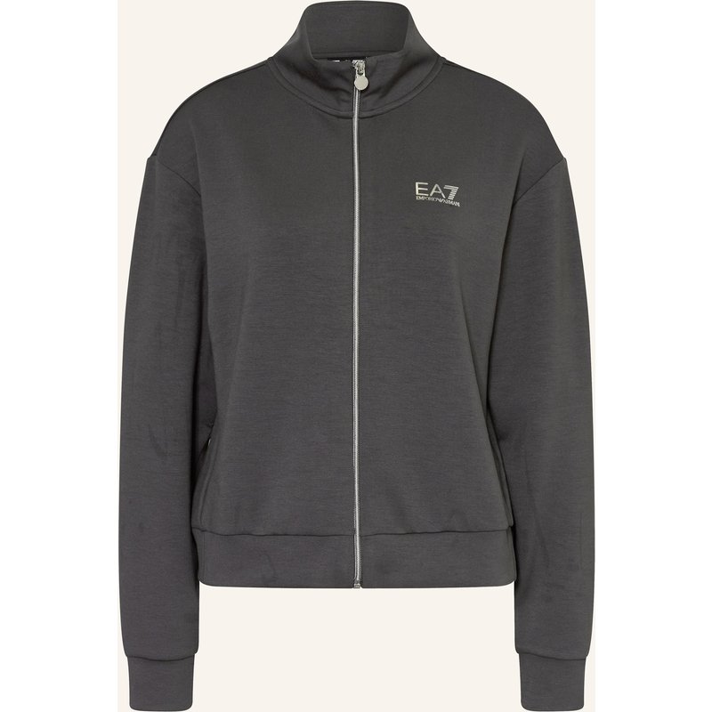 ea7 Emporio Armani Sweatjacke Mit Schmucksteinen grau