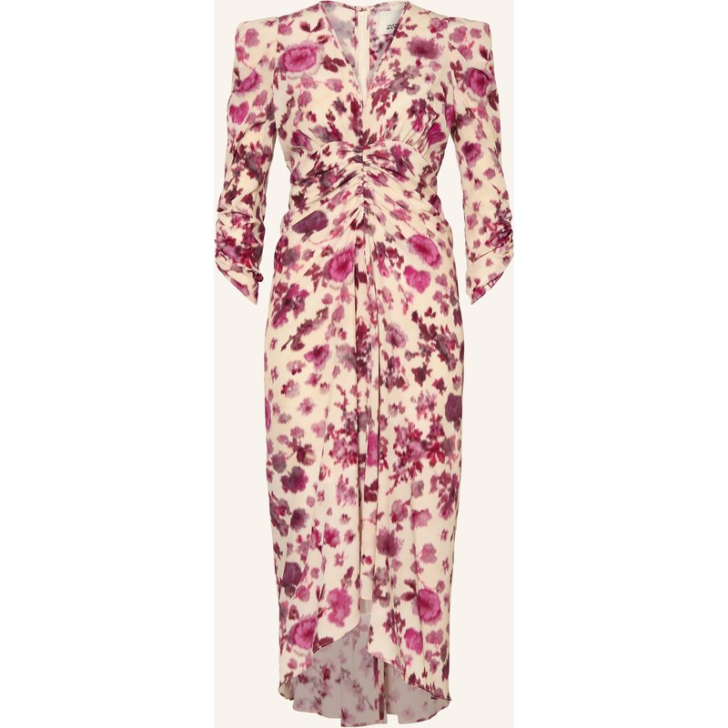 Isabel Marant Cocktailkleid Albini Aus Seide Mit 3/4-Arm rosa