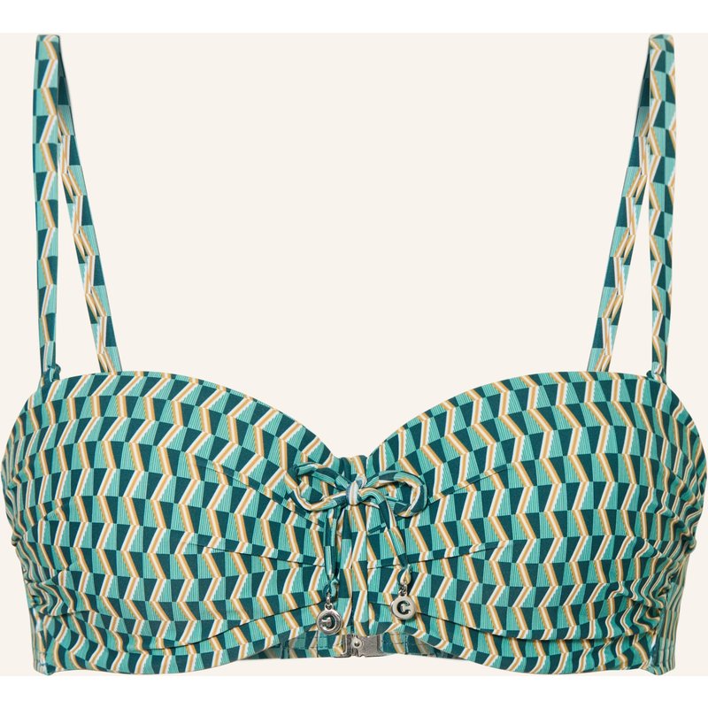 Cyell Bügel-Bikini-Top Groovy Graphic gruen