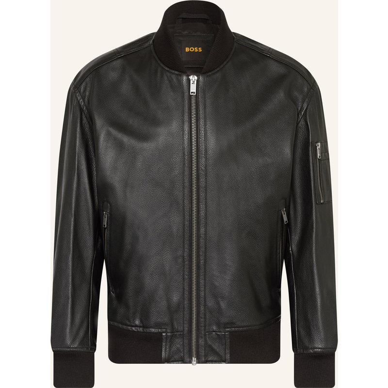 Boss Lederblouson Jakri schwarz