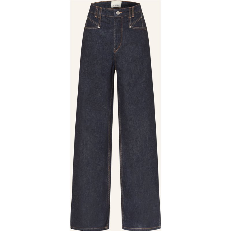 Marant Étoile Wide Leg Jeans Lemony blau