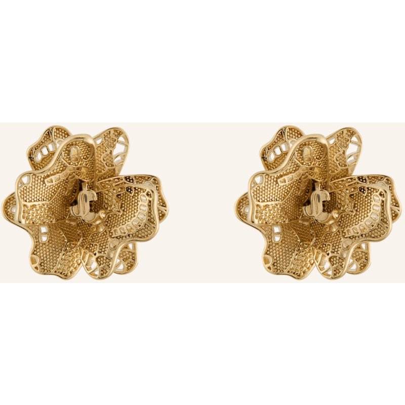 Jimmy Choo Ohstecker Lace Corsage gold