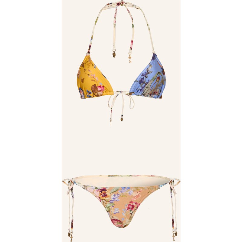 Zimmermann Triangel-Bikini Patience Spliced beige