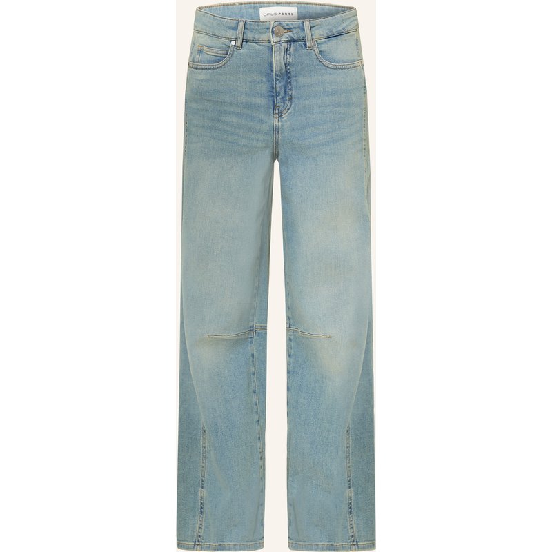 Opus Pants Wide Leg Jeans Melly Branch blau