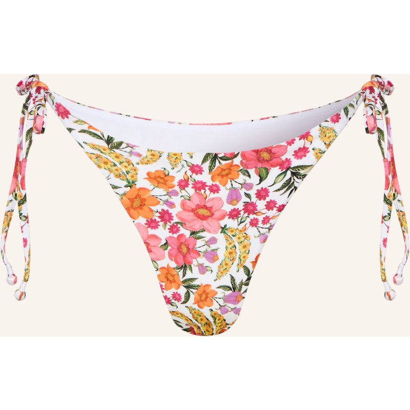 Farm Rio Triangel-Bikini-Hose Banana Flowers weiss
