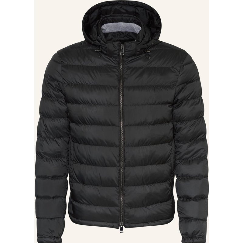 Paul & Shark Lightweight-Daunenjacke Mit Abnehmbarer Kapuze schwarz