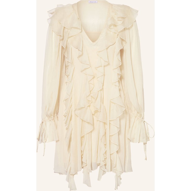 Mrs & Hugs Kleid Mit Volants weiss