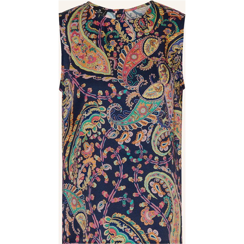 Etro Blusentop blau