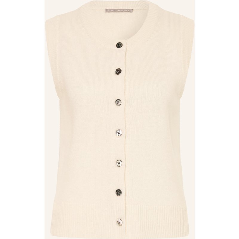 (The Mercer) N.Y. Strickweste Aus Cashmere weiss