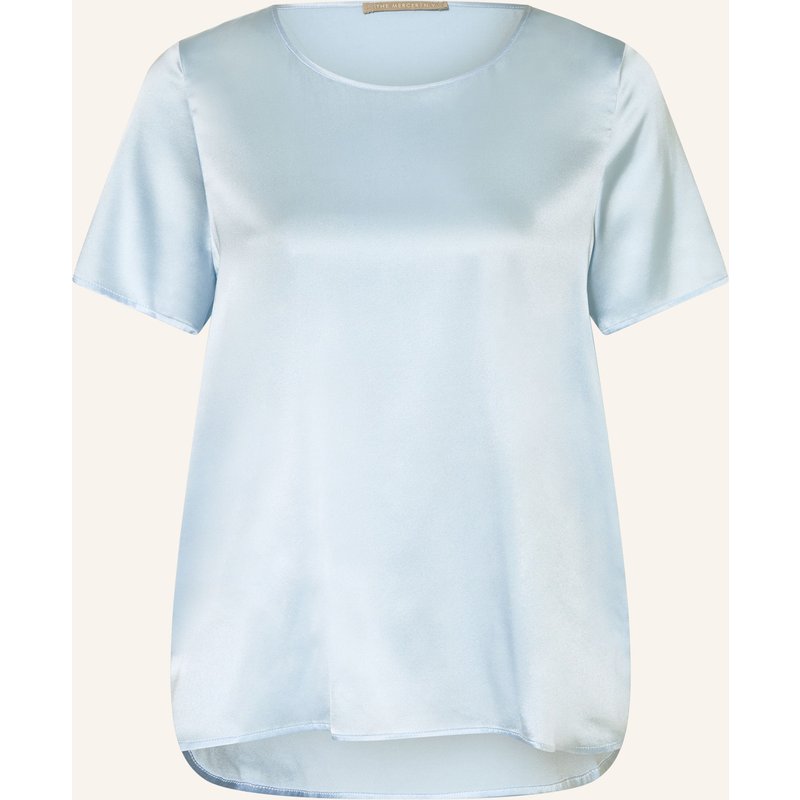 (The Mercer) N.Y. Blusentop Aus Seide blau