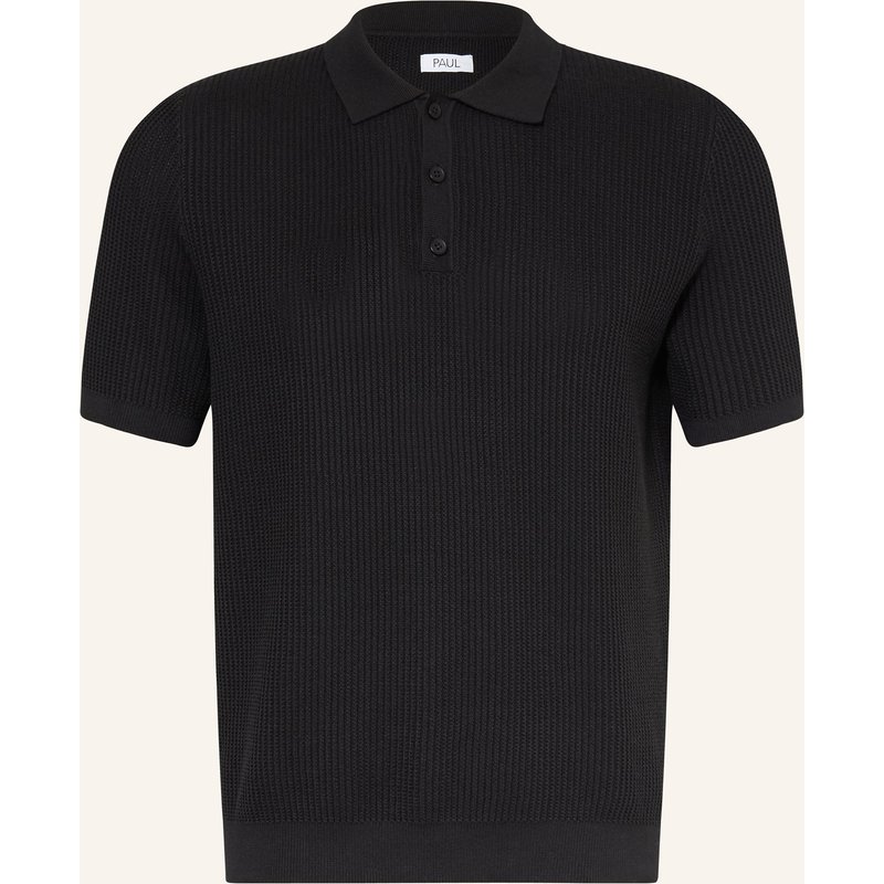 Paul Strick-Poloshirt schwarz