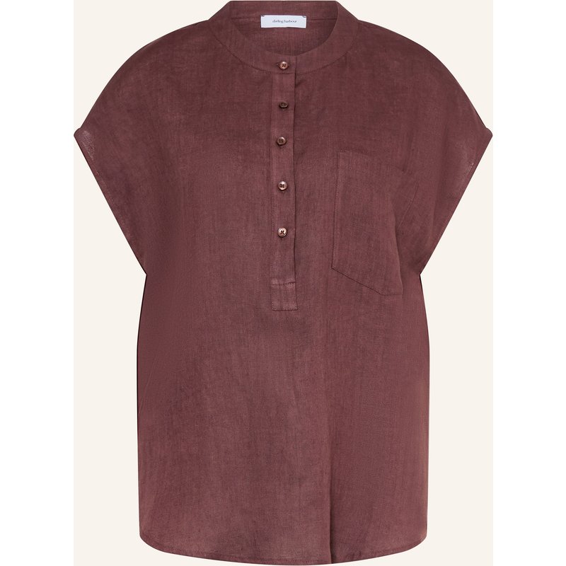 Darling Harbour Blusenshirt Aus Leinen rot