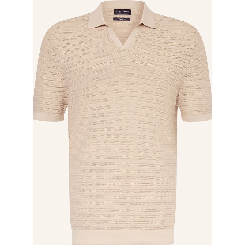 Strokesman's Strick-Poloshirt beige
