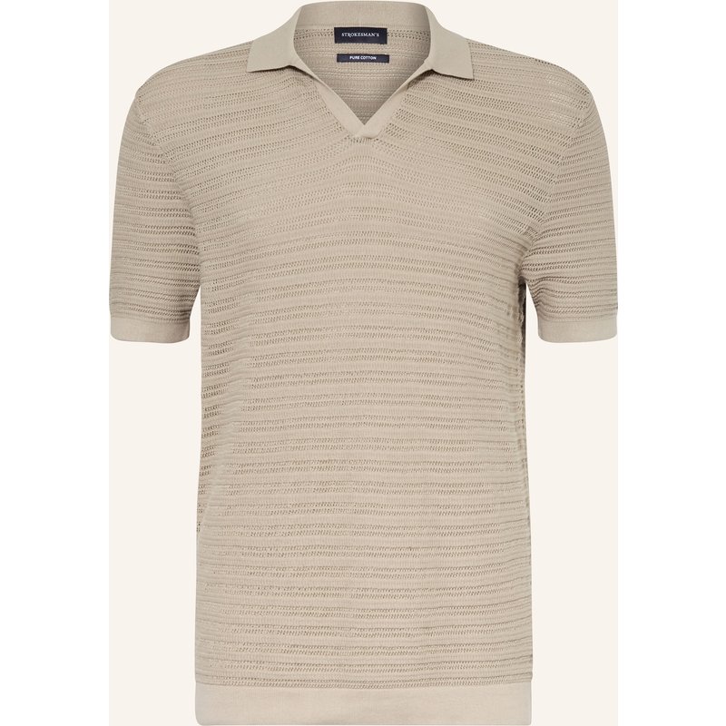 Strokesman's Strick-Poloshirt gruen
