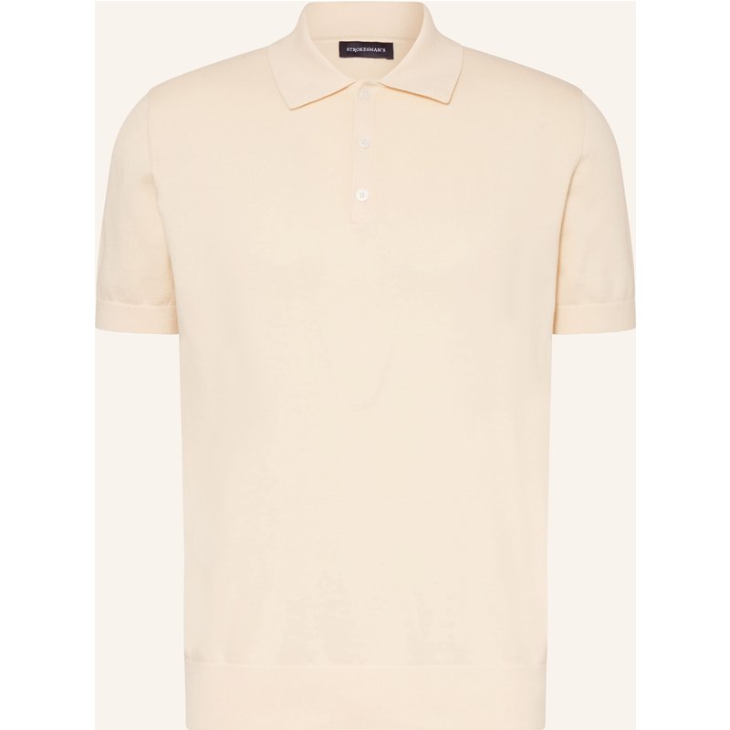Strokesman's Strick-Poloshirt weiss