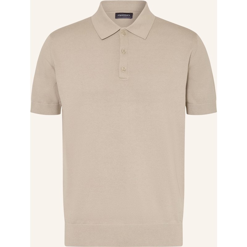 Strokesman's Strick-Poloshirt gruen