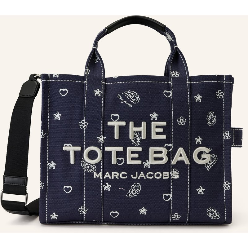Marc Jacobs Shopper The Bandana Canvas Medium Tote Bag blau