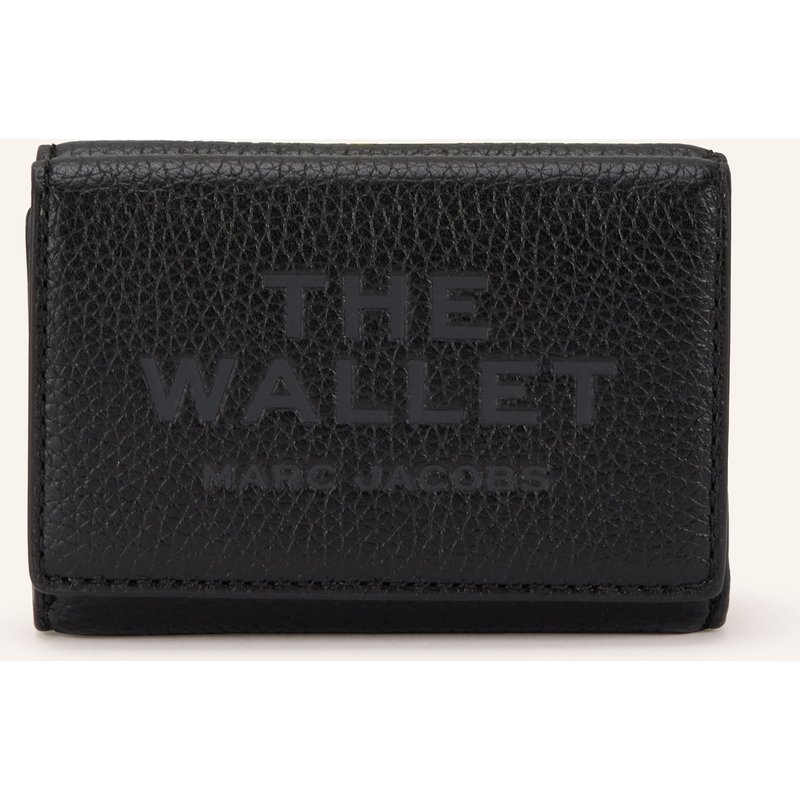 Marc Jacobs Geldbörse The Leaher Trifold Wallet schwarz
